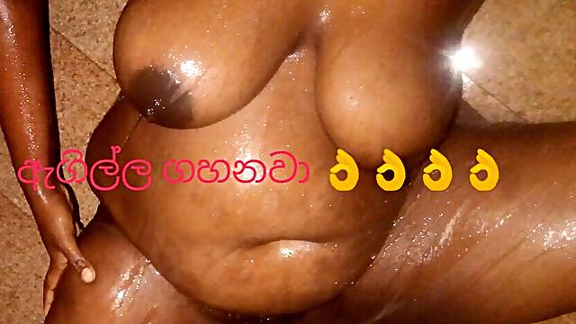 Sri lanka house wife shetyyy black chubby pussy new video on sex toy