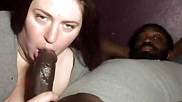 BBW Enjoying Licking and Slurping Some Chocolate