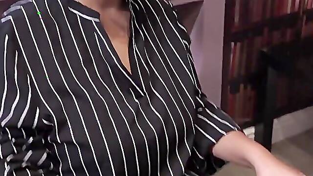 AuntJudysXXX - 40yo Busty BBW Office MILF Cassy Fucks the It Guy