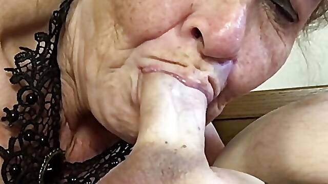 Granny Brothel Madam Carmens Sucking, Masturbating &amp; Fucking Adventure Creampie