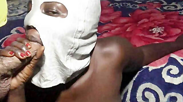 Ebony Knight Sucking &amp; Fucking White Man Till He Cum