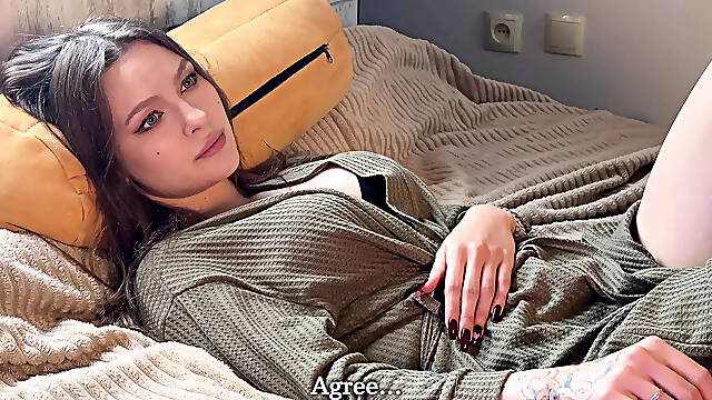 A wife cheats on her husband and has multiple orgasms. She had never squirted before