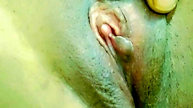 Black white and pink desi pussy clit