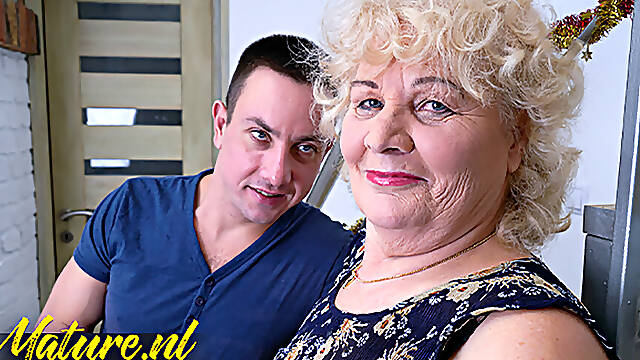 Horny Old Granny Lana Likes To Fuck Younger Men In Her Free Time