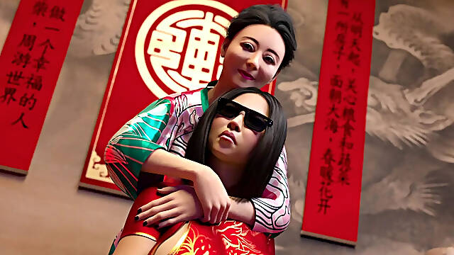 Two Chinese Shemale Milfs Doing Nude Modeling Photoshoot