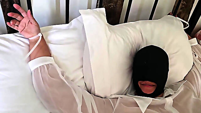 Blue Mini Skirt Bondage Part 2, Zip Tied and Fucked