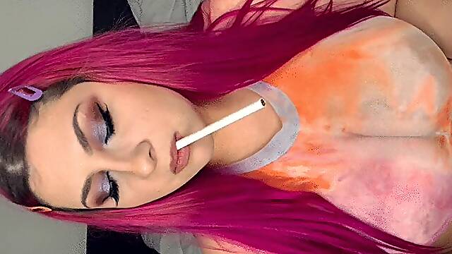 Smoking BBW Loves To Tease