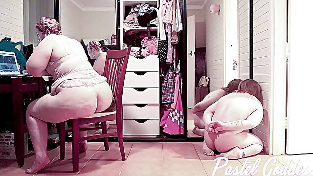 Slave sniffs farts during corner time