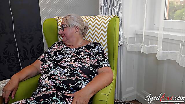 AGEDLOVE - Grey haired grandma recreating porn scenes with lover