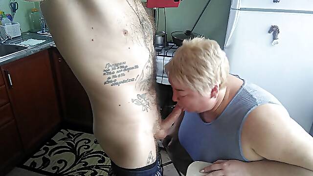 After jerking off, he cums in my coffee glass