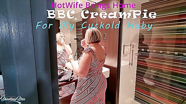 Hot Wife Bring home CreamPie from BBC for her Hubby to lick it off