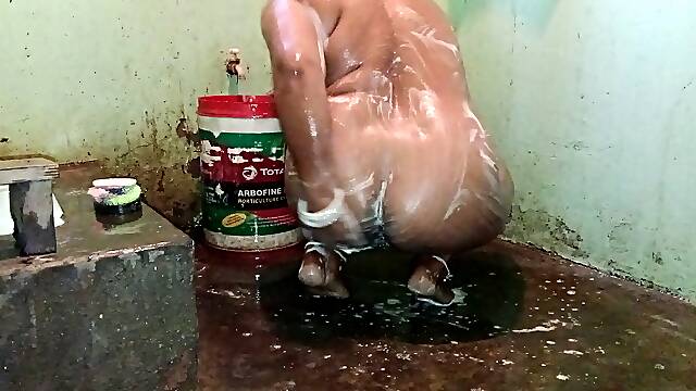 Bhabhi Was Taking Bath, I Was Watching Her Silently, Then Fucked Her in Doggy Style