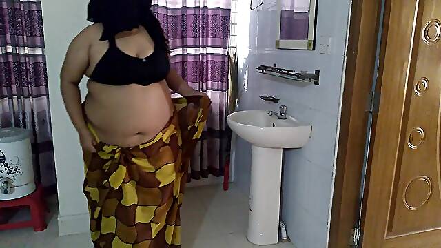 Indian College Mam Is Getting Ready to Go to College Then a Student Seduces Madam with Big Tits & Big Ass & Fucks Her