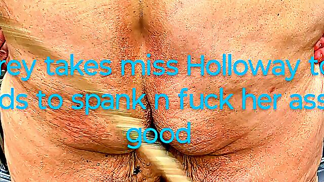 Mr Grey Took Miss Hallway to the Woods to Spank Her Big Ass Hard