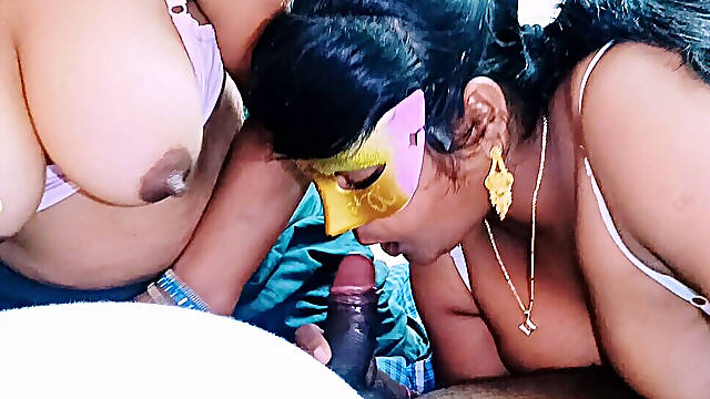 Telugu Threesom StepFamily Wife Husbend and Bhabi Crezy Fucking Telugu Dirty Talks.