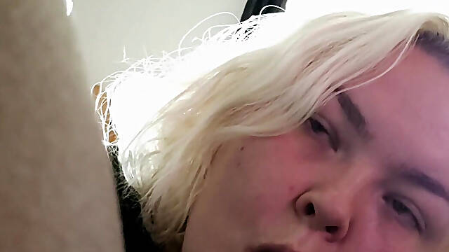 POV Blowjob BBC Interracial BBW Sucking Worship Cum in Mouth