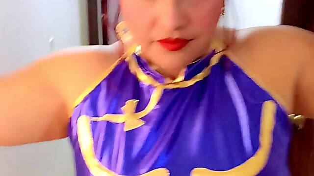 Disguised as Chun Li