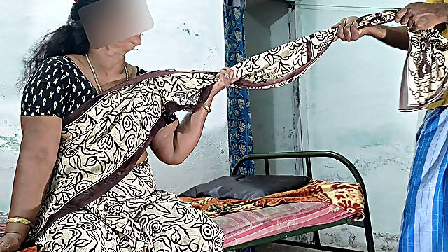 While My Stepmother Was Drinking Water, I Went There, Pulled Her Saree, and Had Sex with Her.