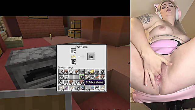 Gamer Girl Pussy Stretching and Squirting Close up