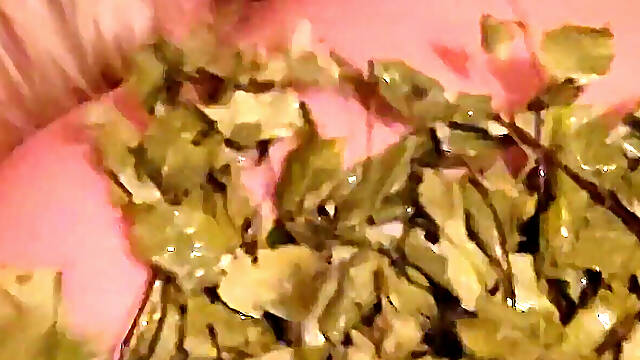Russian bathhouse - steamed a fat-ass blonde with a stiff broom